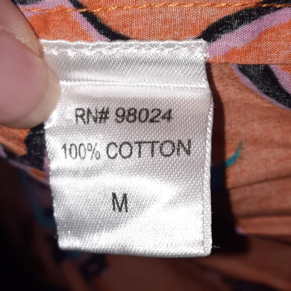 HOUSE OF HARLOW 1960 Floral Dress Ruffle Mini Prairie Cottage Orange M 8 - Picture 6 of 8